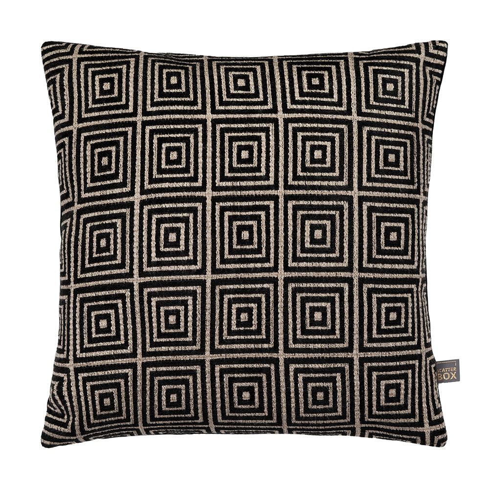 Scatter Box Mosaic Woven Geometric Feather Filled Cushion