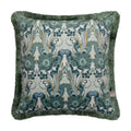 Scatter Box Noveau Botanical Print Fringed Feather Filled Cushion