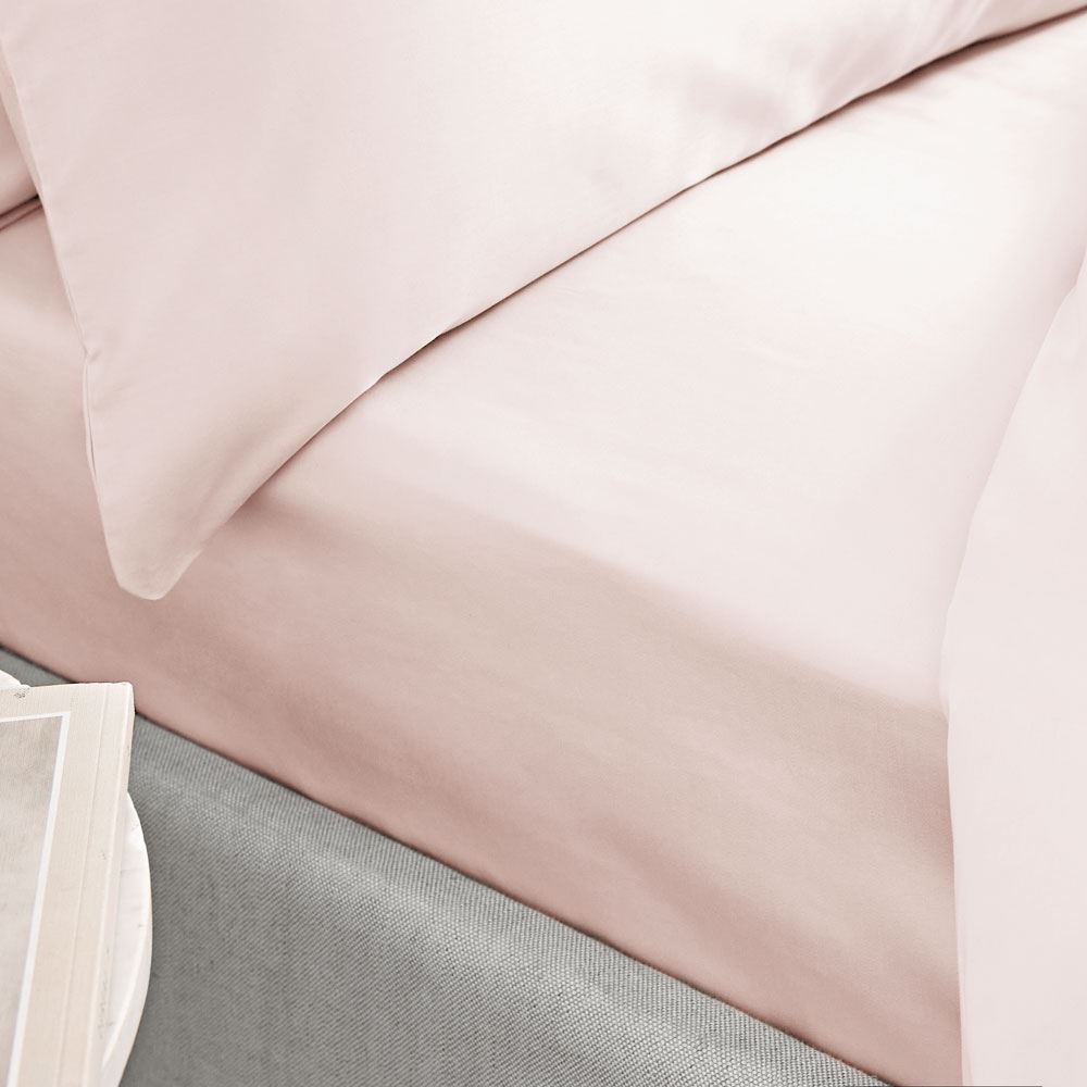 Bianca 100% Cotton Sateen 400 Thread Count Fitted Sheet