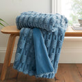 Bianca So Soft Carved Faux Fur Throw