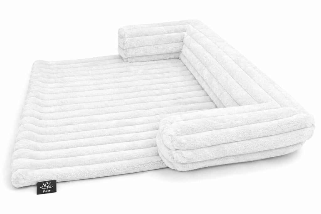 Night Zone Super Soft Plush Cord Sofa Pet Bed
