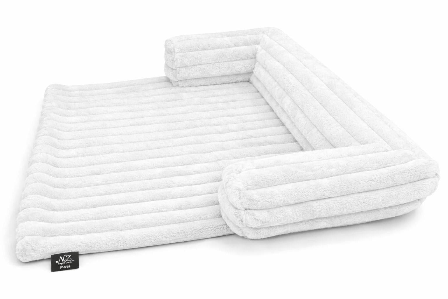Night Zone Super Soft Plush Cord Sofa Pet Bed