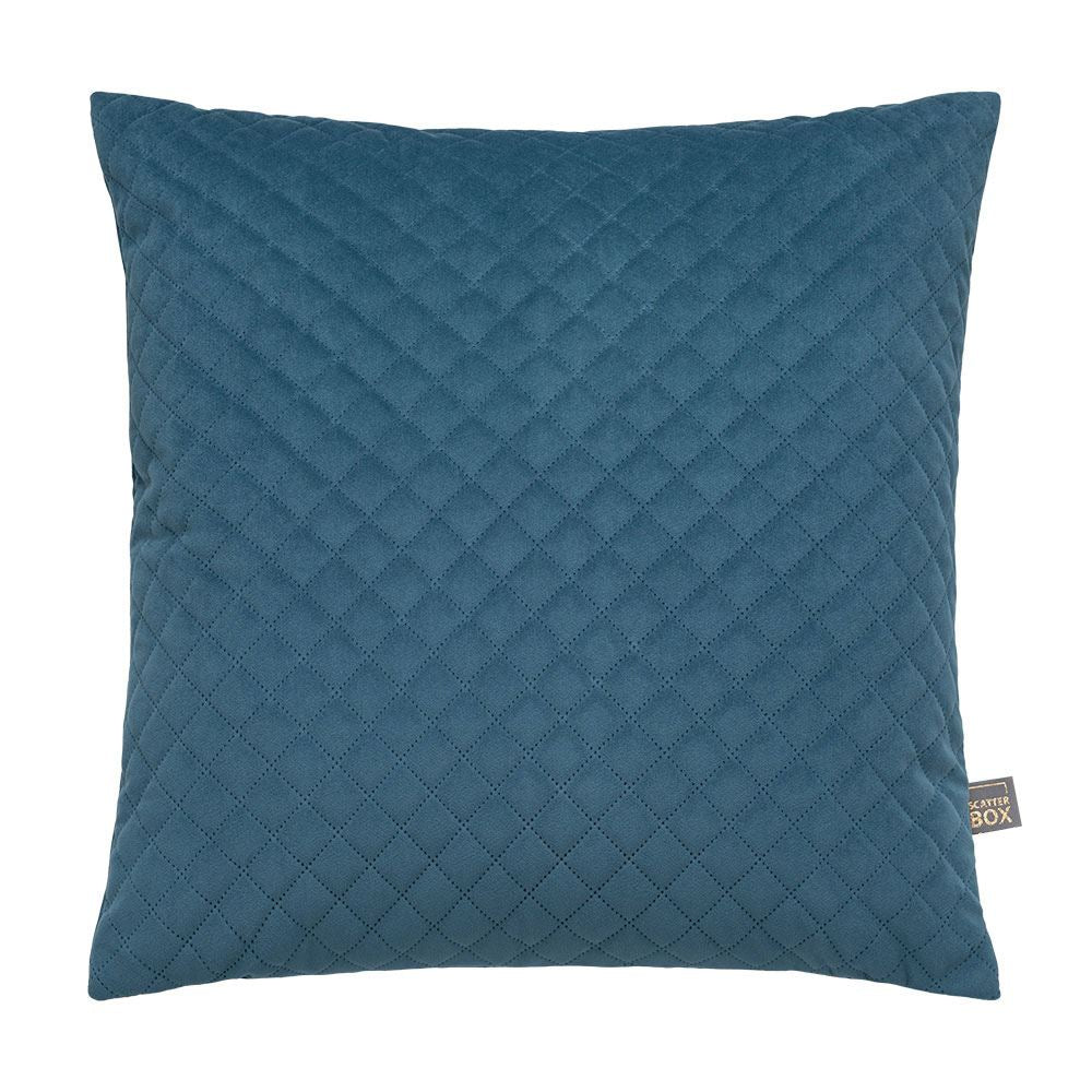 Scatter Box Erin Diamond Geometric Quilted Feather Filled Cushion