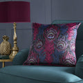Laurence Llewelyn Bowen Dandy Peacock Jacquard Weave Piped Edge Cushion Cover