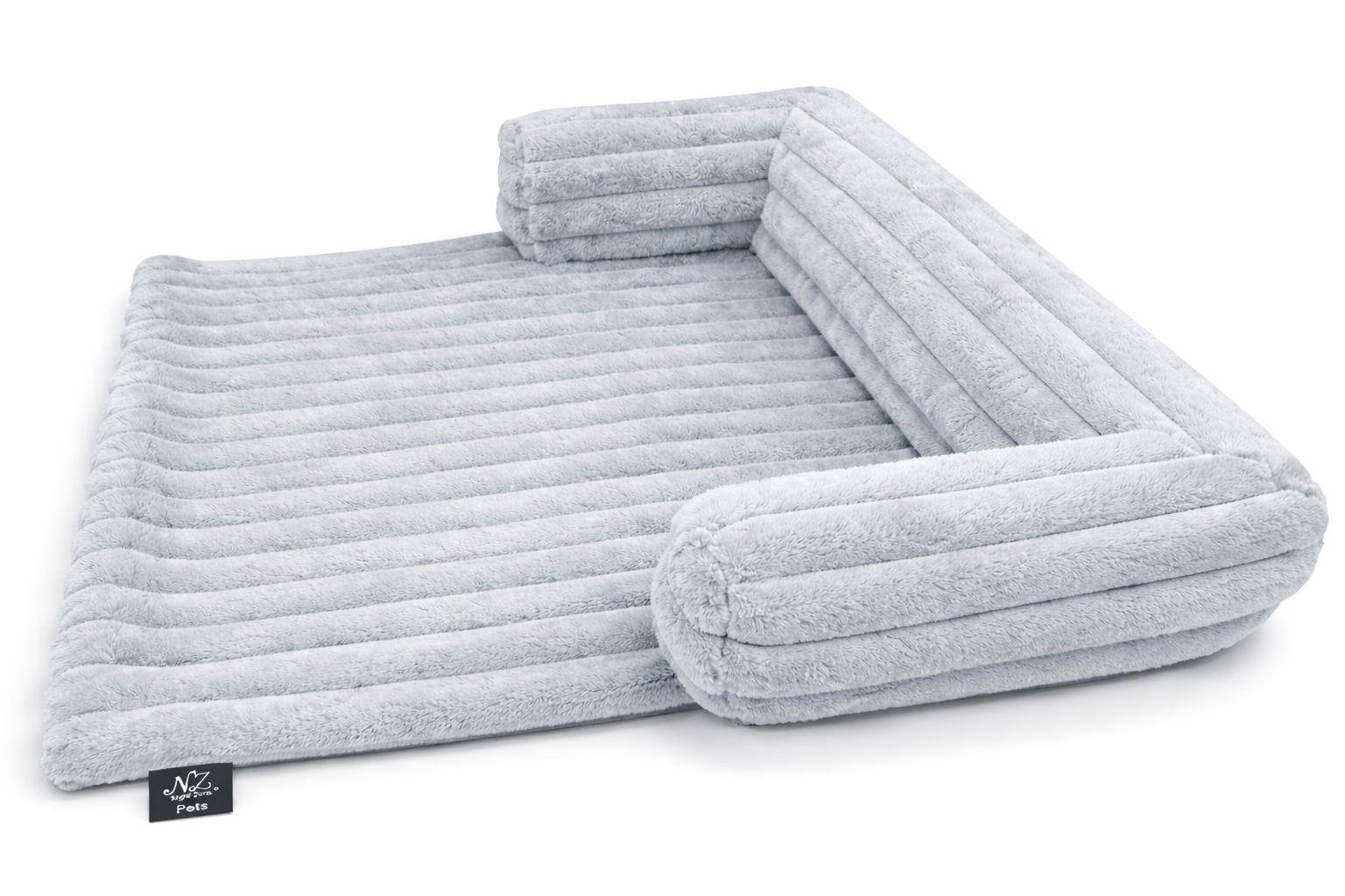 Night Zone Super Soft Plush Cord Sofa Pet Bed