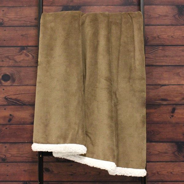 Riva Paoletti Lux Sherpa Fleece Throw, 127 x 152 Cm
