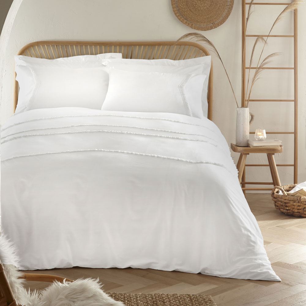 Appletree Loft Tabitha Chevron Tassel 100% Cotton Duvet Cover Set