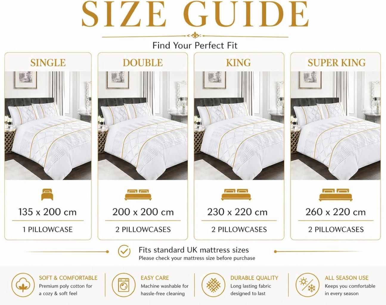 Night Zone Elegant Eleanor Duvet Cover Set