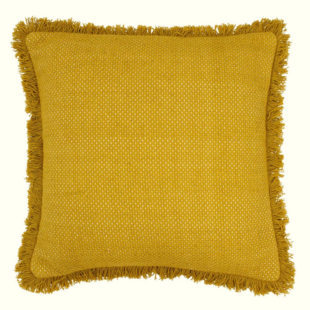Furn Sienna Twill Woven Fringed Cushion Cover