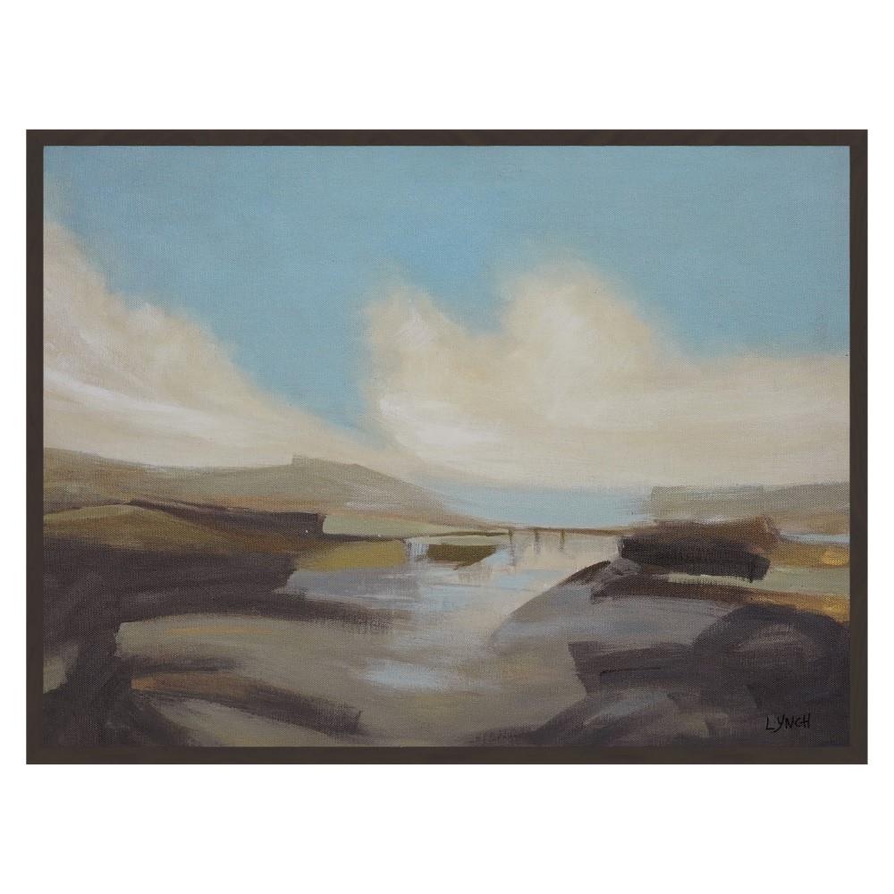 Scatter Box Inver 1 Contemporary Abstract Framed Hand Painted Print Canvas Wall Art