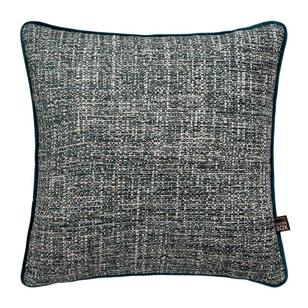 Scatter Box Beckett Textured Woven Jacquard Feather Filled Piped Edge Cushion