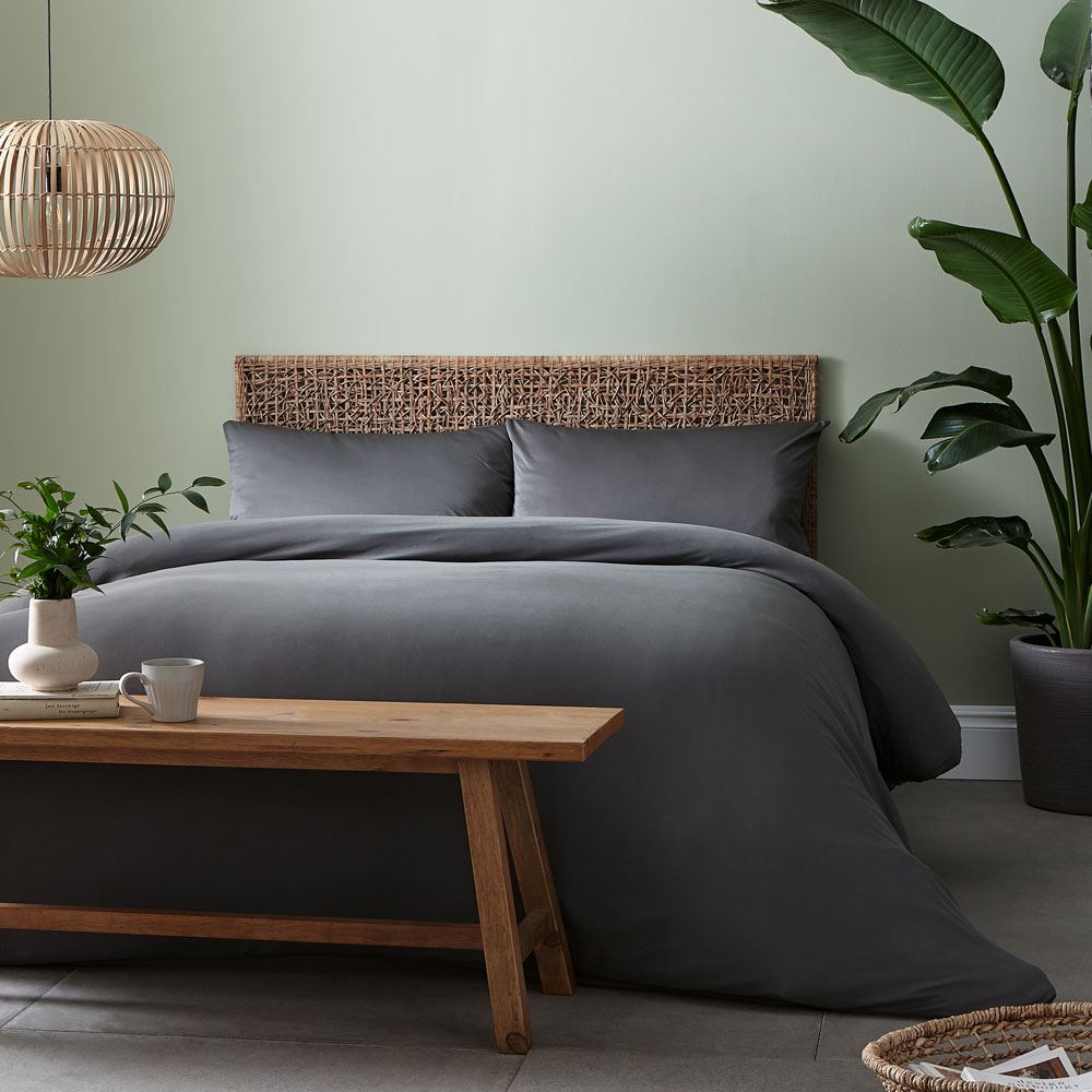 Catherine Lansfield So Soft Jersey Plain Dyed Duvet Cover Set