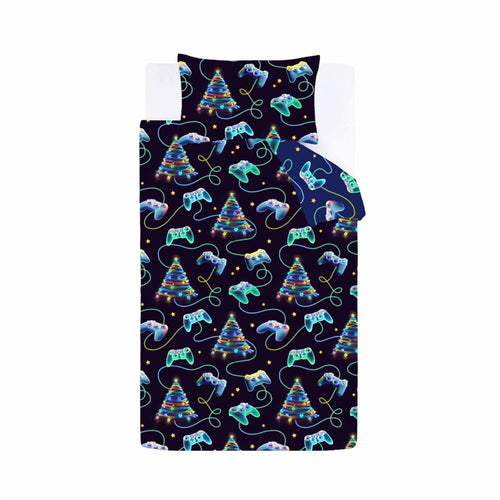 Catherine Lansfield Christmas Gamer So Soft Reversible Duvet Cover Set