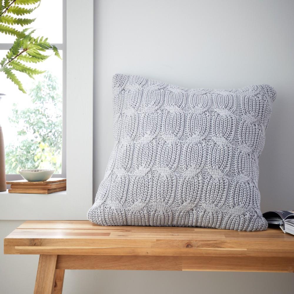 Catherine Lansfield Chunky Marl Knit Cosy 45x45 cm Cushion