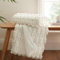 Bianca So Soft Carved Faux Fur Throw