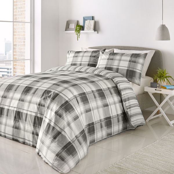 Fusion Balmoral Check Easy Care Duvet Cover Set