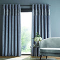 Catherine Lansfield Crushed Velvet Glamour Sequin Lined Eyelet Curtains