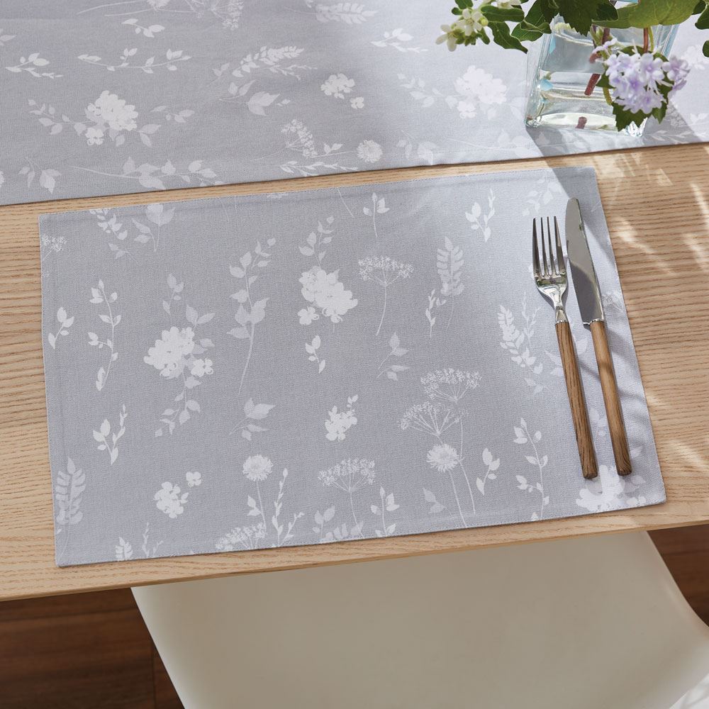 Catherine Lansfield Meadowsweet Floral 100% Cotton Table Place Mat