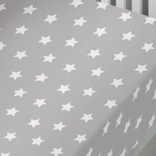 Bedlam Kids Stars Print 100% Brushed Cotton Fitted Sheet