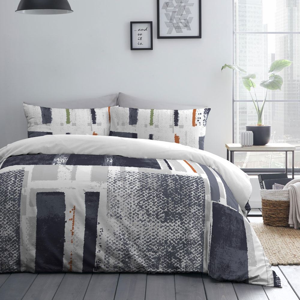 Drift Forward Batika Contemporary Print Reversible Eco-Friendly Duvet Cover Set