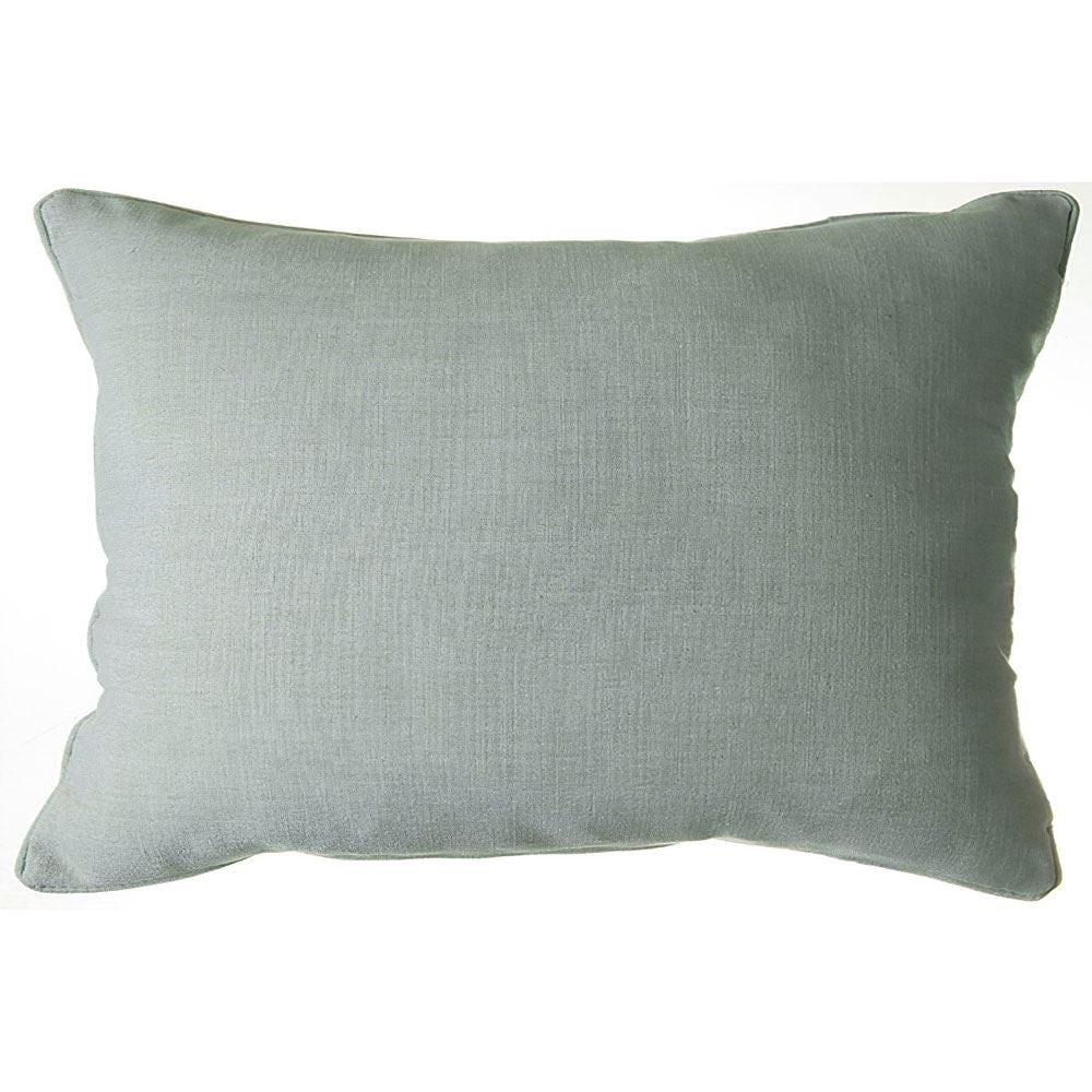 Scatter Box Willow Faux Plain Linen Piped Feather Filled Cushion