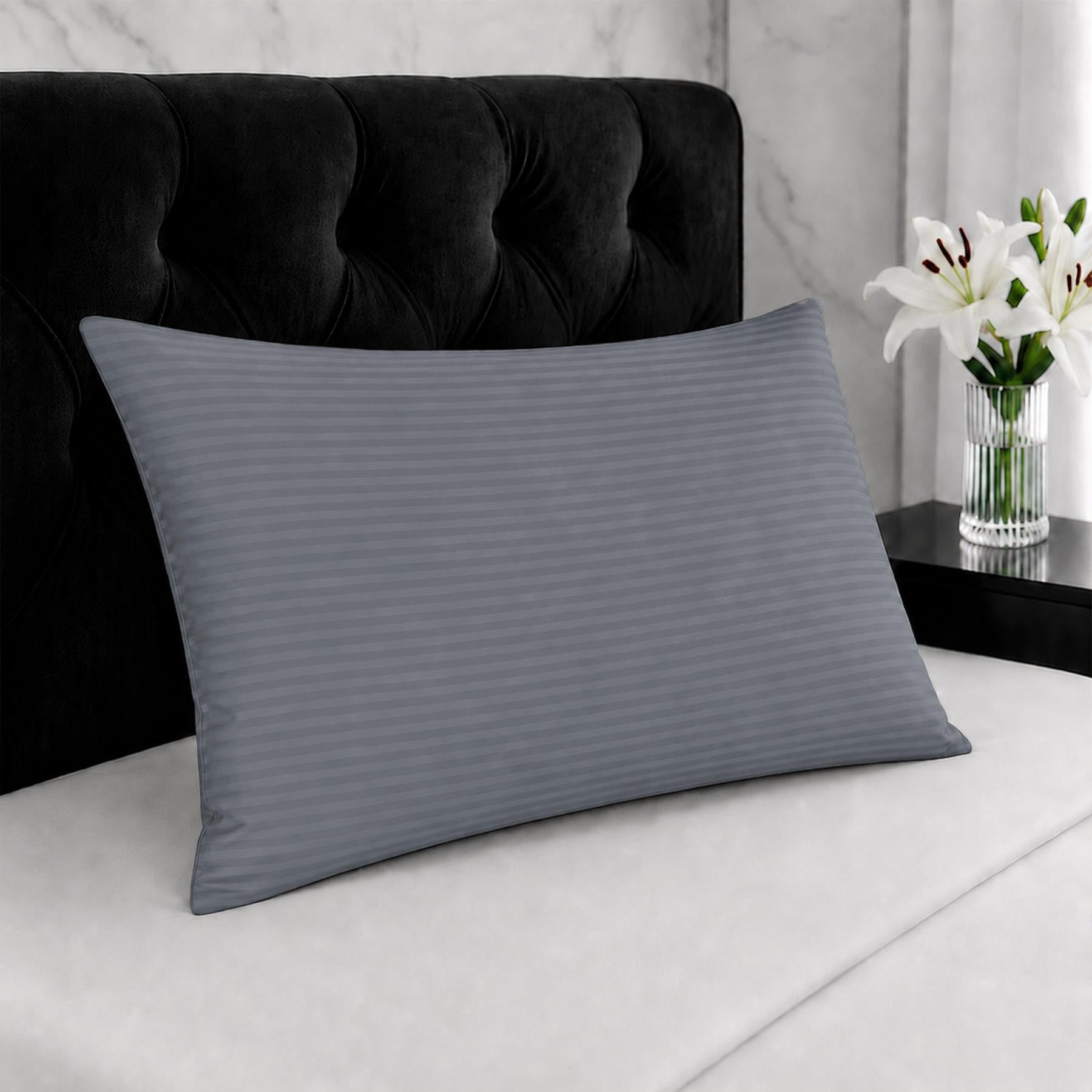 Night Zone Satin Stripe 100% Cotton 250 Thread Count Housewife Pillow Case