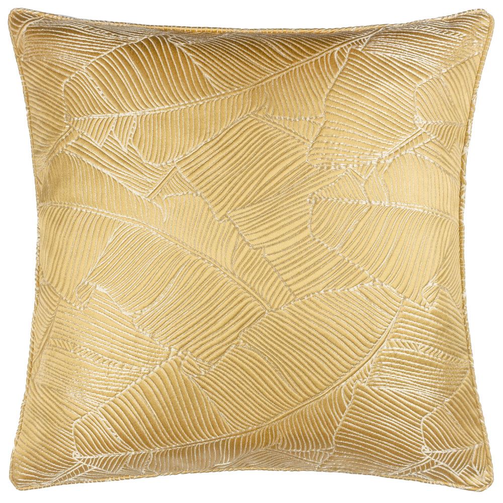 Wylder Seymour Golden Thread Embroidered Piped Edge Cushion Cover