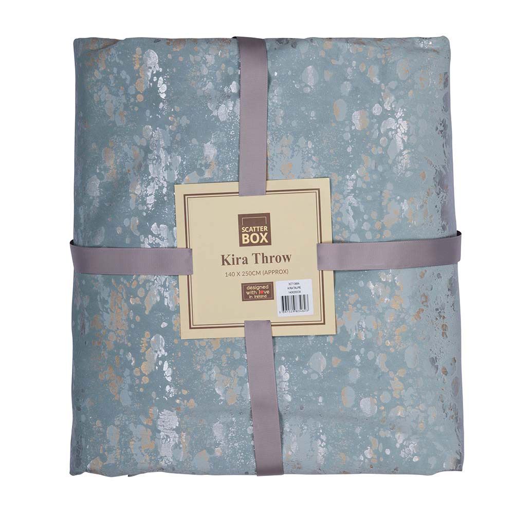 Scatter Box Kira Metallic Fleck Faux Velvet Throw