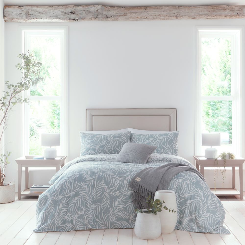 Drift Home Joelle Botanical Print Sustainable Eco-Friendly Reversible Duvet Cover Set