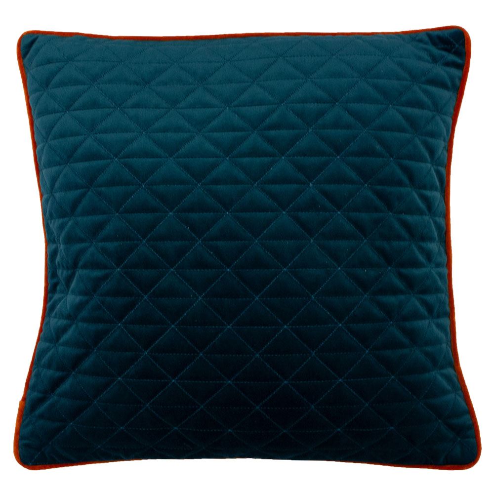 Riva Home Quartz Geometric Quilted Diamond Stitch Piped Cushion Cover