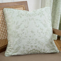 Curtina Marple Floral Woven Jacquard Piped Edge Cushion Cover