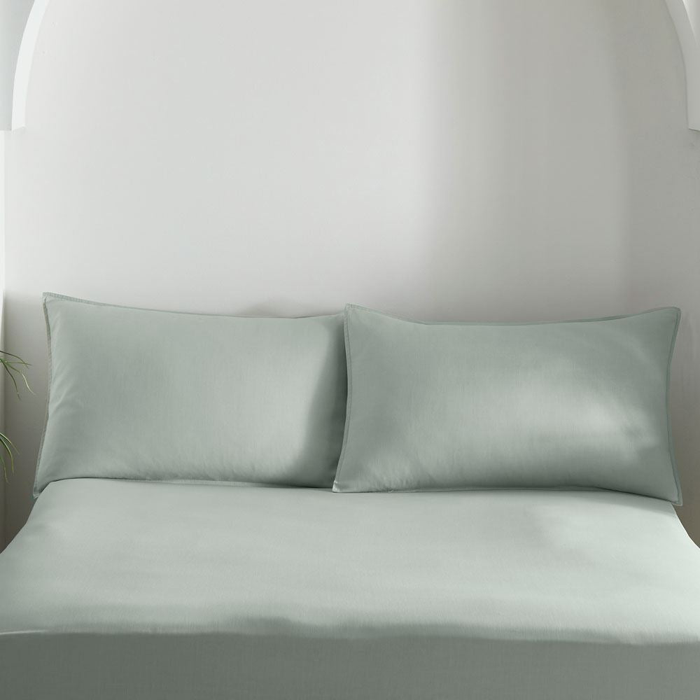Appletree Cassia 180 Thread Count 100% Cotton Percale Housewife Pillowcase