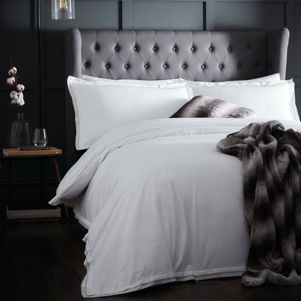 Appletree Alden 180 Thread Count 100% Cotton Percale Duvet Cover Set