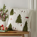 Catherine Lansfield Cosy Boucle Christmas Tree Cushion Cover