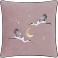 Paoletti Moonlit Flight Embroidered Velvet Piped Edge Cushion Cover