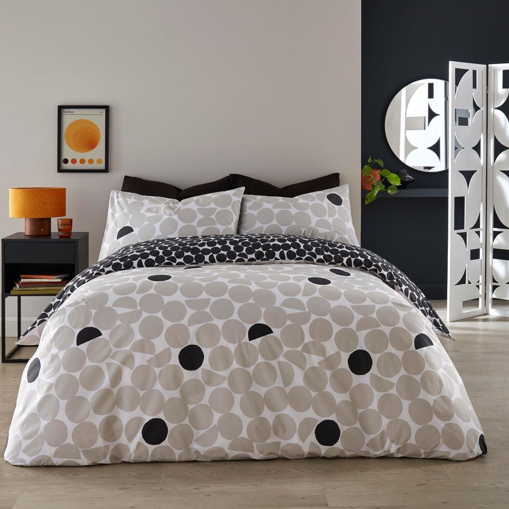 Fusion Ingo Geometric Print Easy Care Reversible Duvet Cover Set
