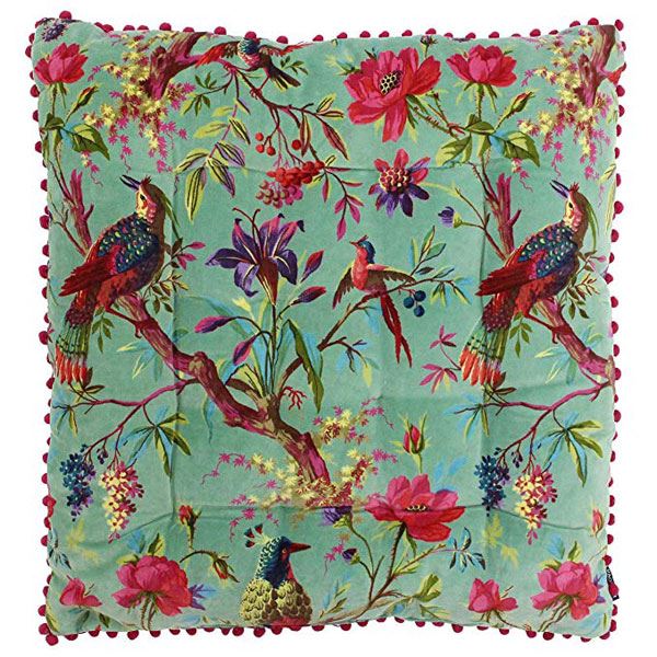 Riva Paoletti Paradise Faux Velvet Floor Cushion, 70 x 70 Cm