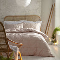 Appletree Loft Lumina Pinch Pleat Geometric 100% Cotton Duvet Cover Set
