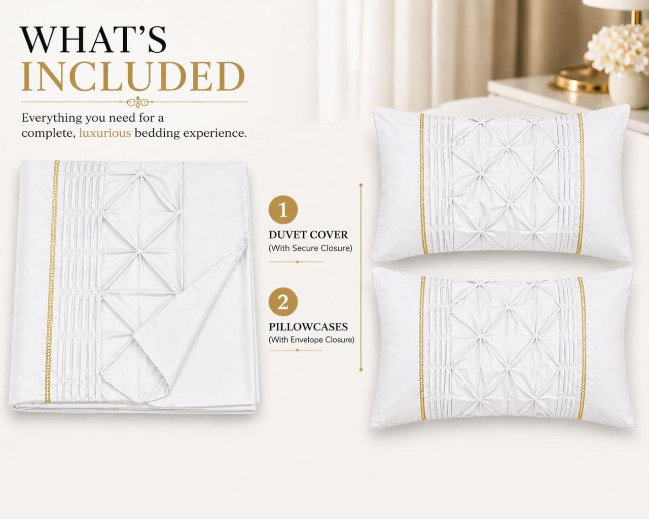 Night Zone Elegant Eleanor Duvet Cover Set