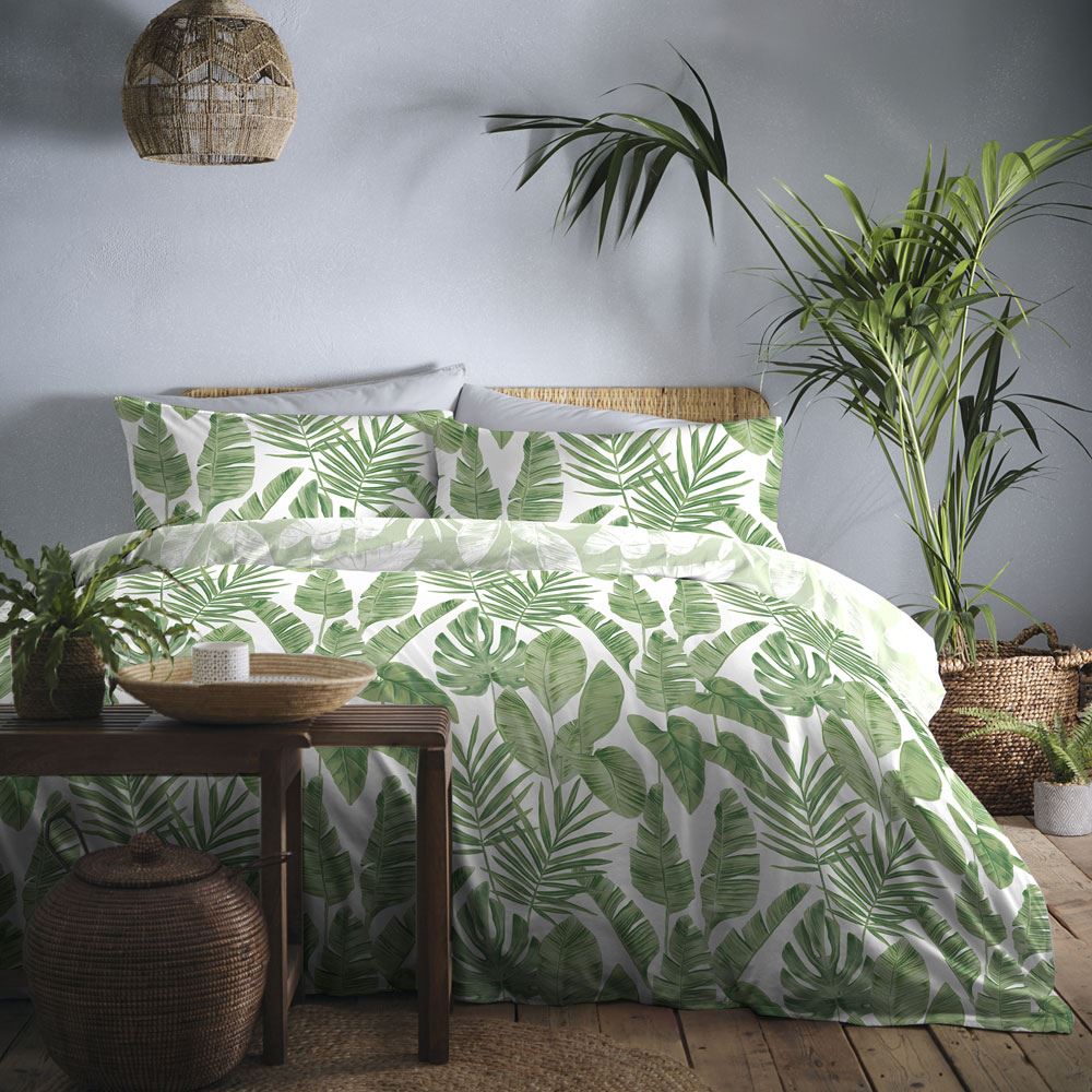 Dreams & Drapes Tahiti Floral Print Easy Care Duvet Cover Set