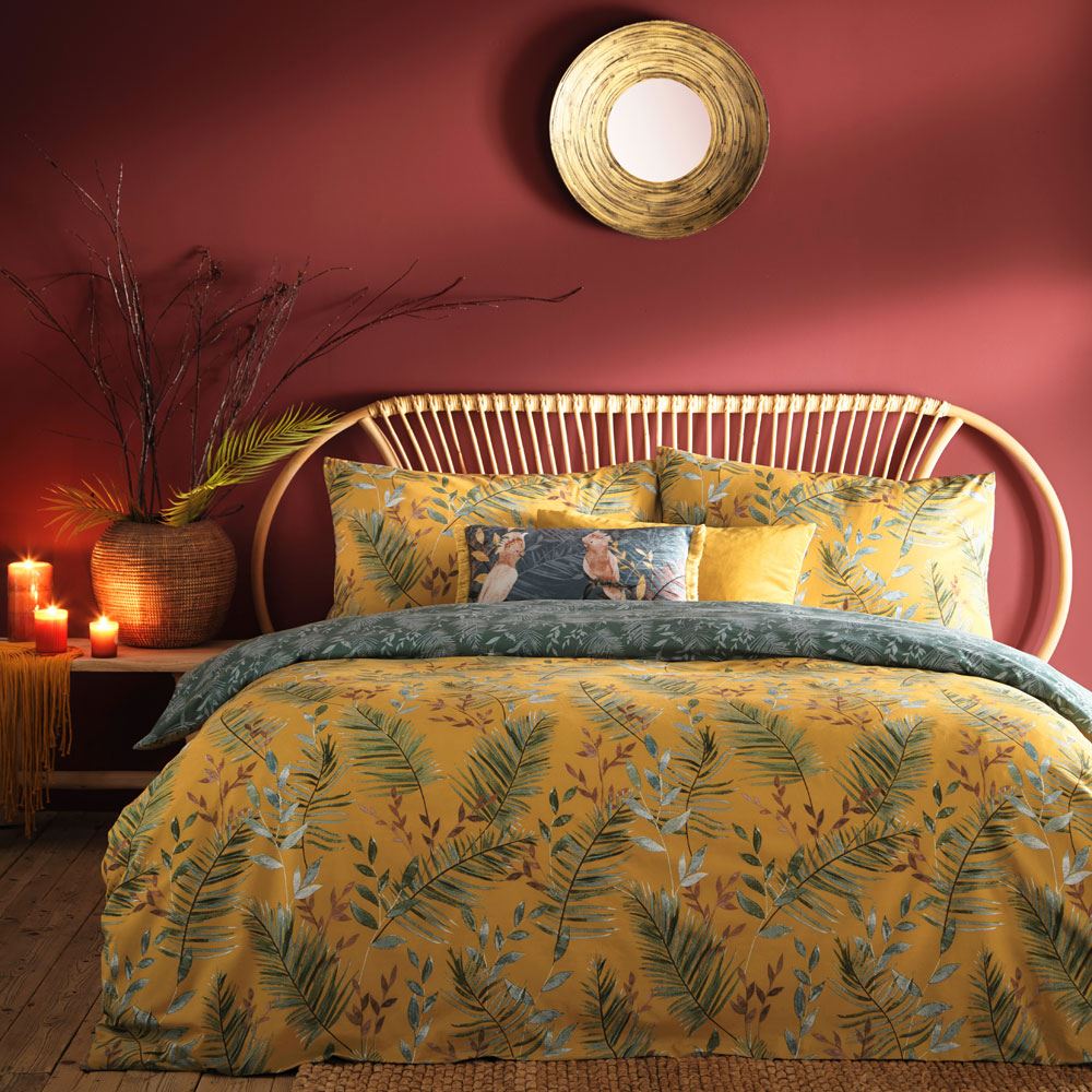 Furn Mazari Botanical Print Reversible Duvet Cover Set