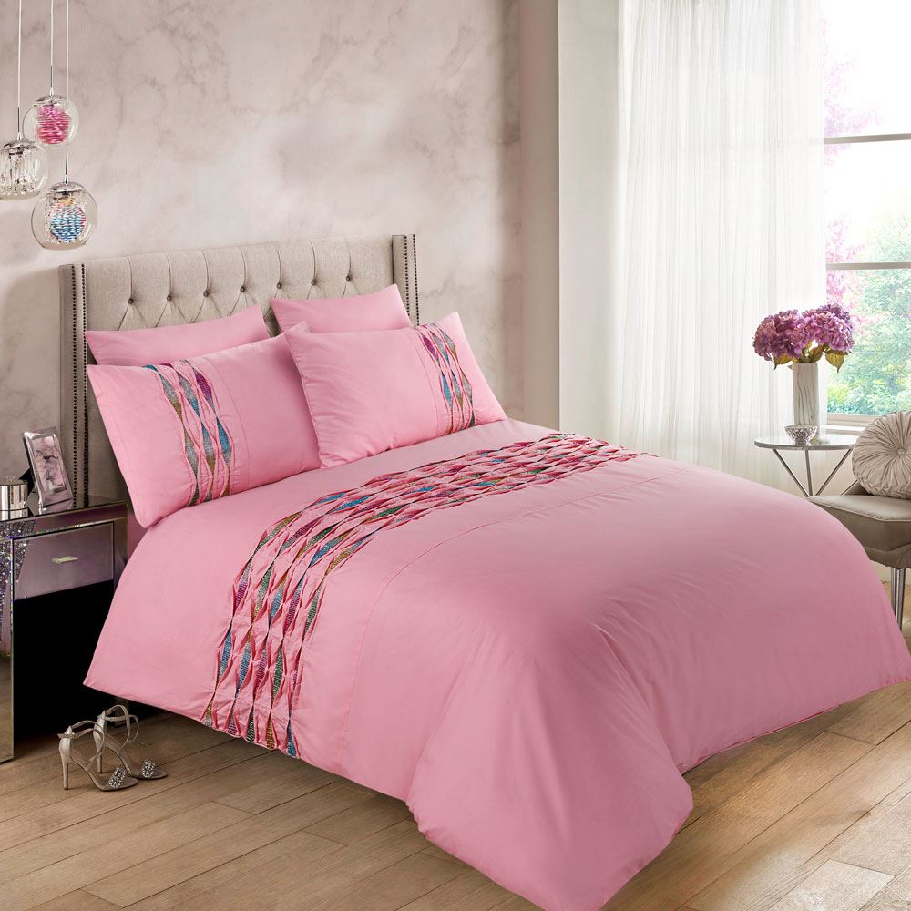 Night Zone Hannah Diamante Band Duvet Cover Set