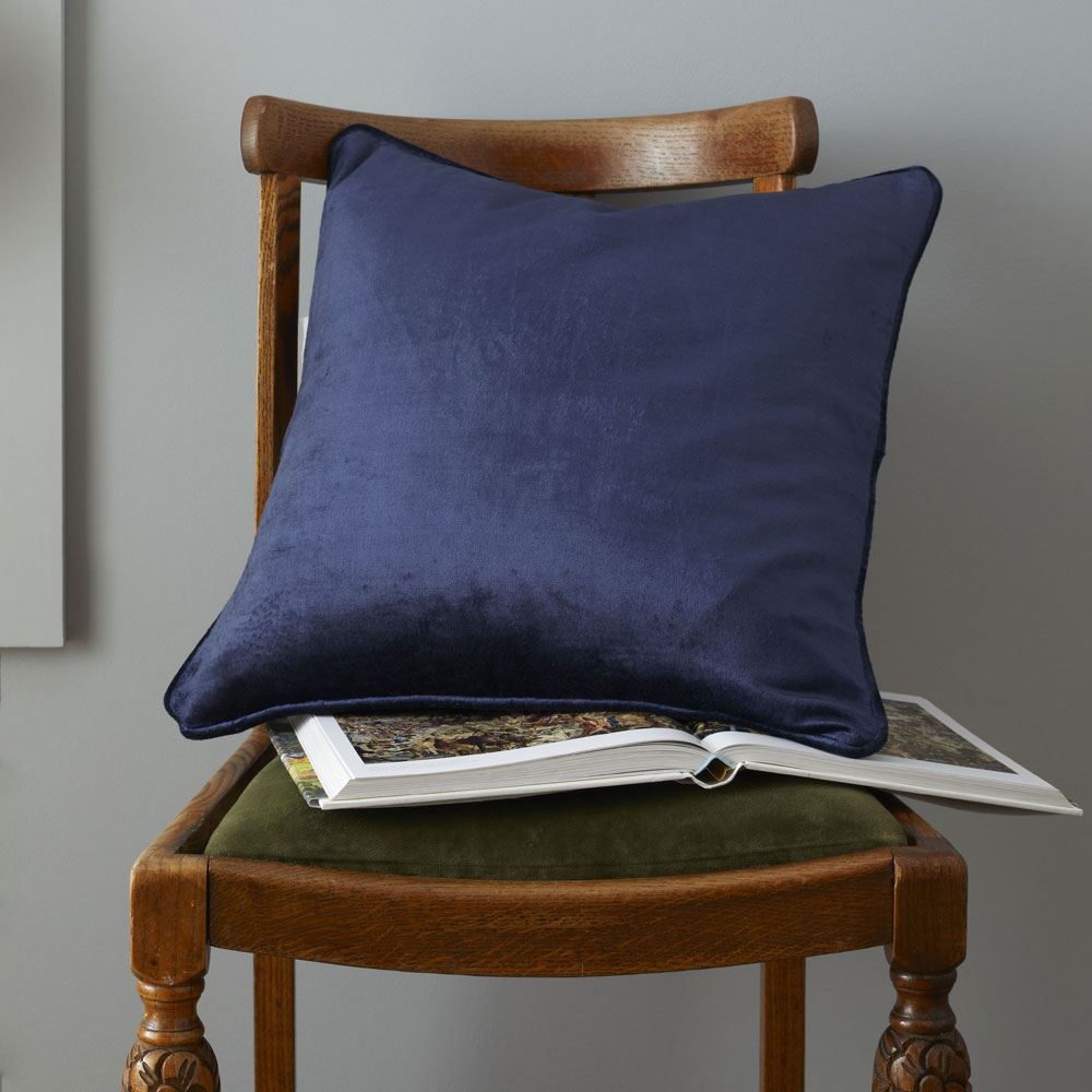 Catherine Lansfield Living Antique Velvet Piped Edge Filled Cushion