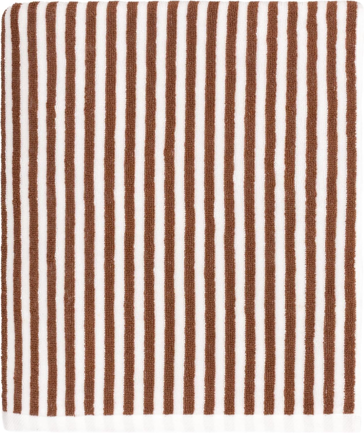 Yard Hebden Striped Ultra-Soft 100% Cotton Terry Bath Towel