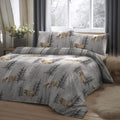 Dreams & Drapes Lodge Shetland Pony 100% Brushed Cotton Reversible Duvet Cover Set