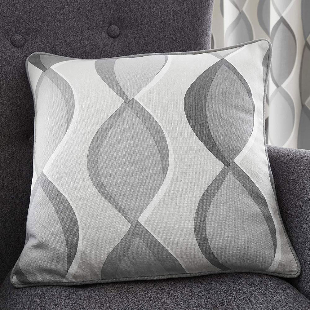 Fusion Lennox 100% Cotton Piped Filled Cushion, 43 x 43 Cm