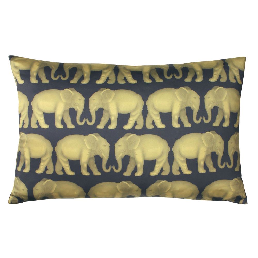 Paoletti Parade Elephant Print Cushion Cover