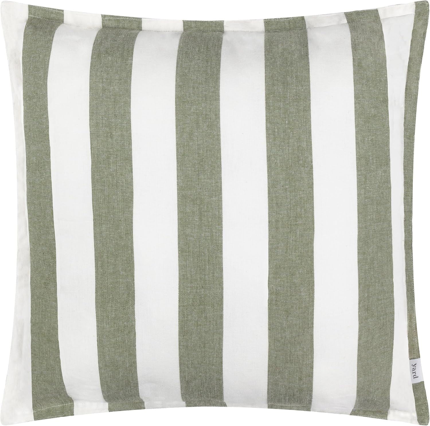 Yard Hayle Stripe Woven Water Resistant Outdoor Oxford Edge Cushion Cover