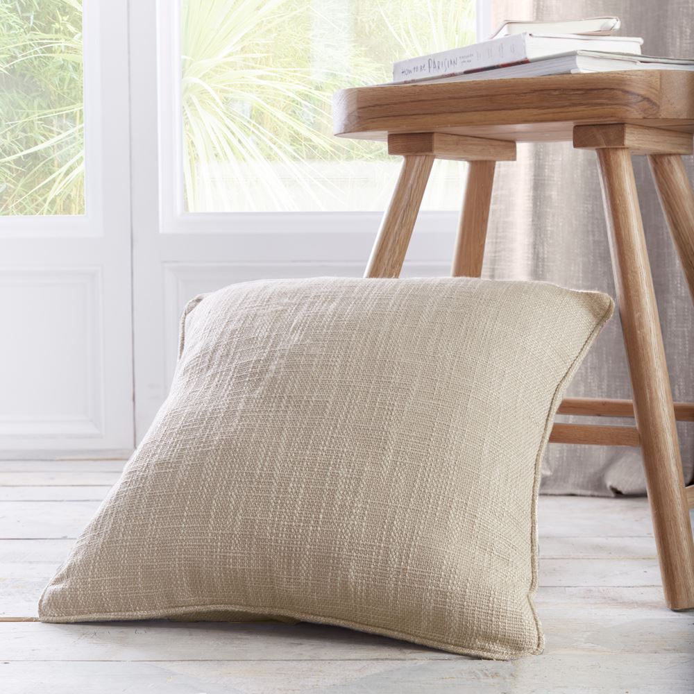 Appletree Loft Boucle Textured Weave Jacquard Piped Edge Filled Cushion
