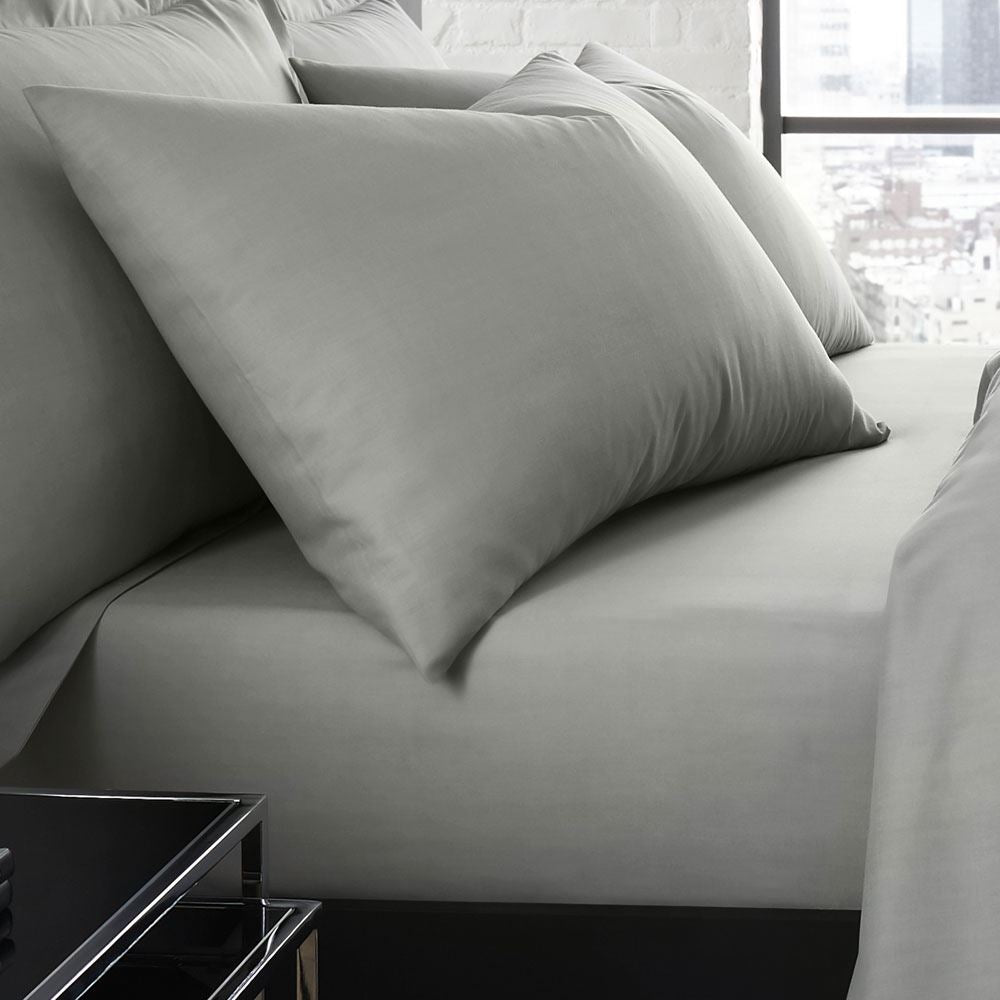 Serene Plain Dye Collection Easy Care Housewife Pillow Case, Pair